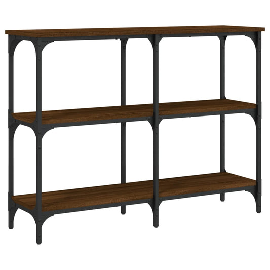 vidaXL Console Table Brown Oak 100x29x75 cm Engineered Wood