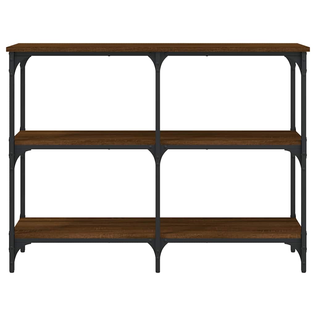 vidaXL Console Table Brown Oak 100x29x75 cm Engineered Wood