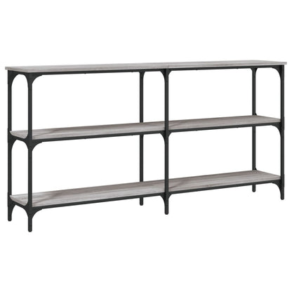 vidaXL Console Table Grey Sonoma 150x29x75 cm Engineered Wood