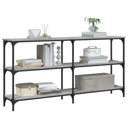 vidaXL Console Table Grey Sonoma 150x29x75 cm Engineered Wood