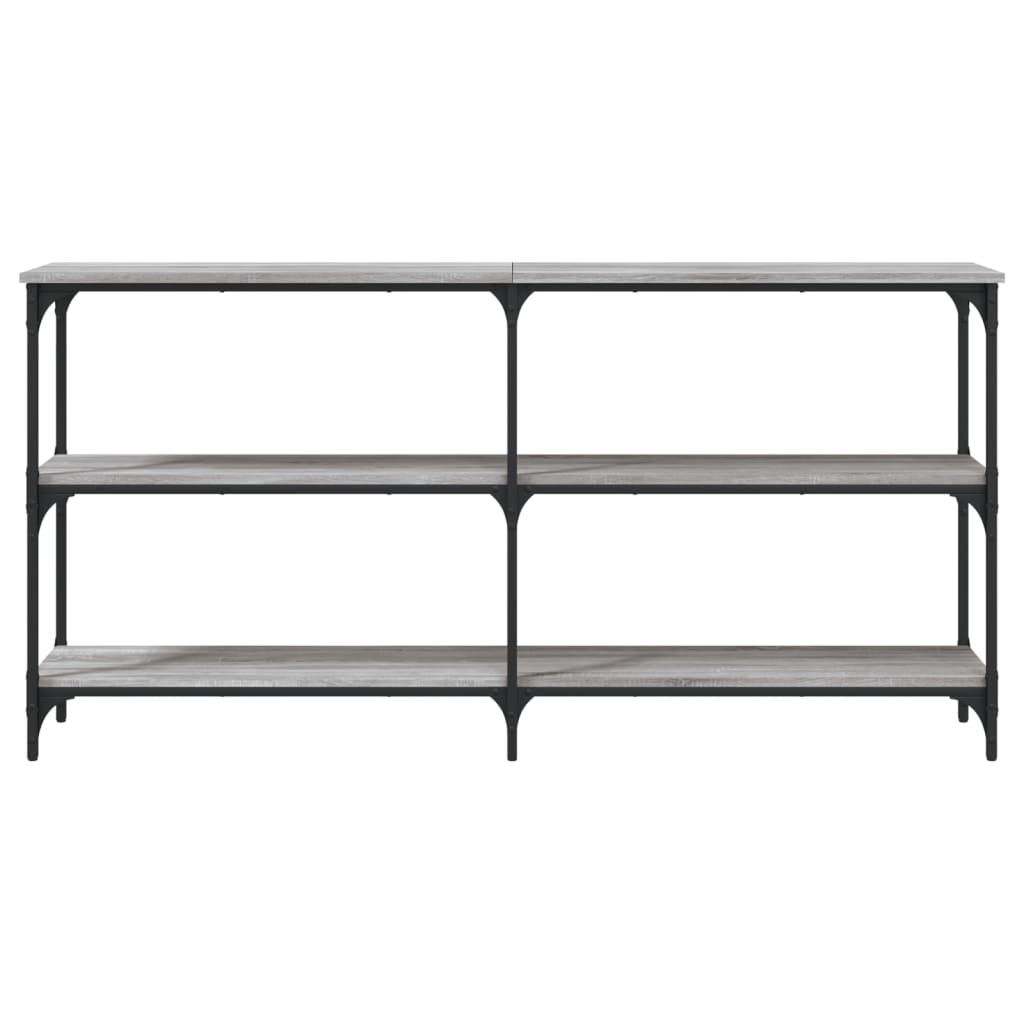 vidaXL Console Table Grey Sonoma 150x29x75 cm Engineered Wood
