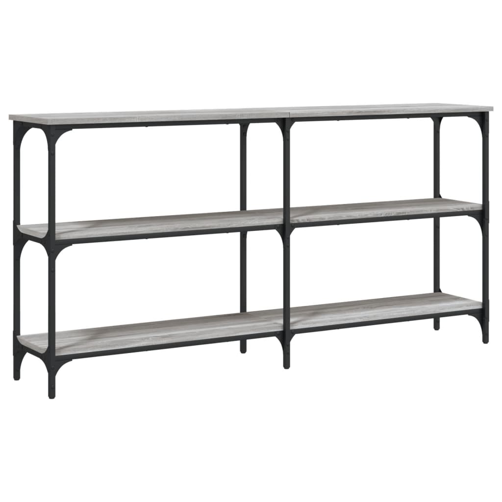 vidaXL Console Table Grey Sonoma 150x29x75 cm Engineered Wood