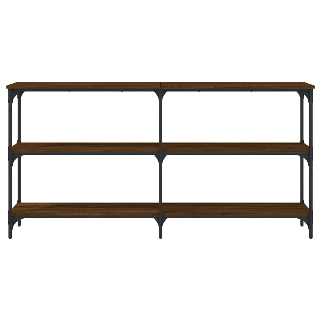 vidaXL Console Table Brown Oak 150x29x75 cm Engineered Wood