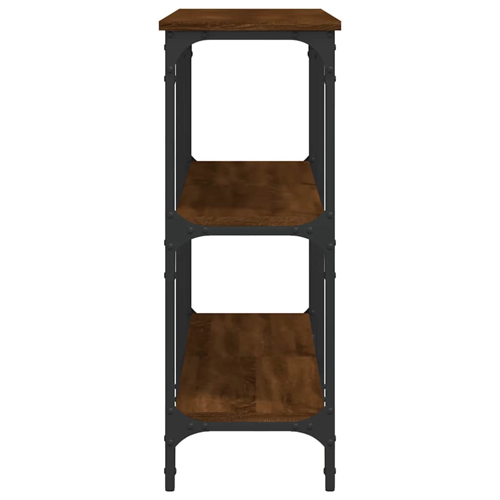 vidaXL Console Table Brown Oak 150x29x75 cm Engineered Wood