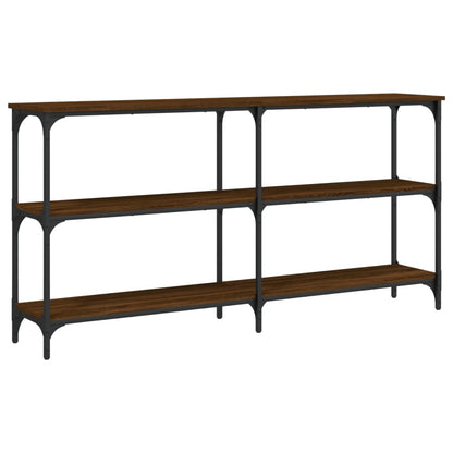 vidaXL Console Table Brown Oak 150x29x75 cm Engineered Wood