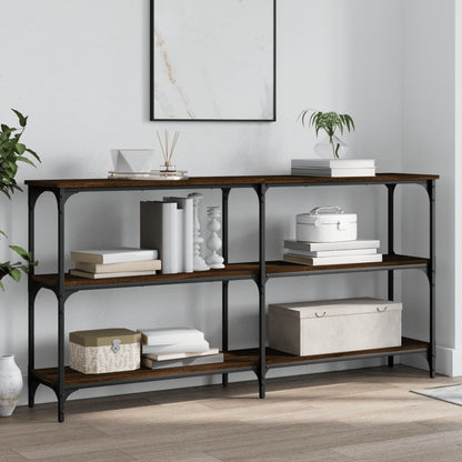 vidaXL Console Table Brown Oak 150x29x75 cm Engineered Wood