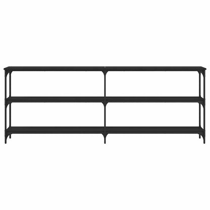 vidaXL Console Table Black 200x29x75 cm Engineered Wood