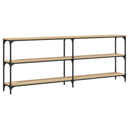 vidaXL Console Table Sonoma Oak 200x29x75 cm Engineered Wood