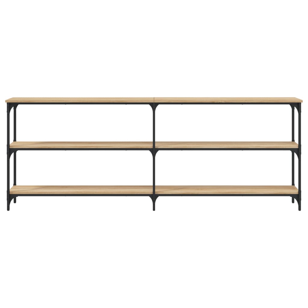 vidaXL Console Table Sonoma Oak 200x29x75 cm Engineered Wood