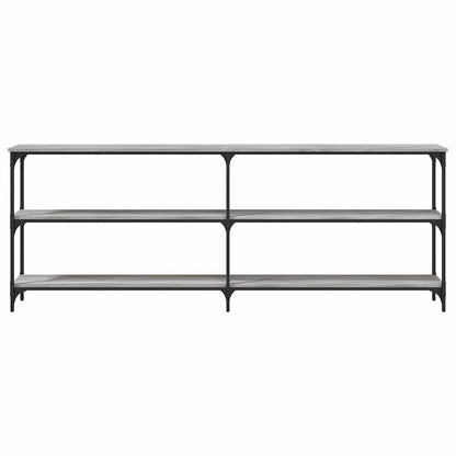 vidaXL Console Table Grey Sonoma 200x29x75 cm Engineered Wood