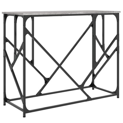 vidaXL Console Table Grey Sonoma 100x40x80 cm Engineered Wood