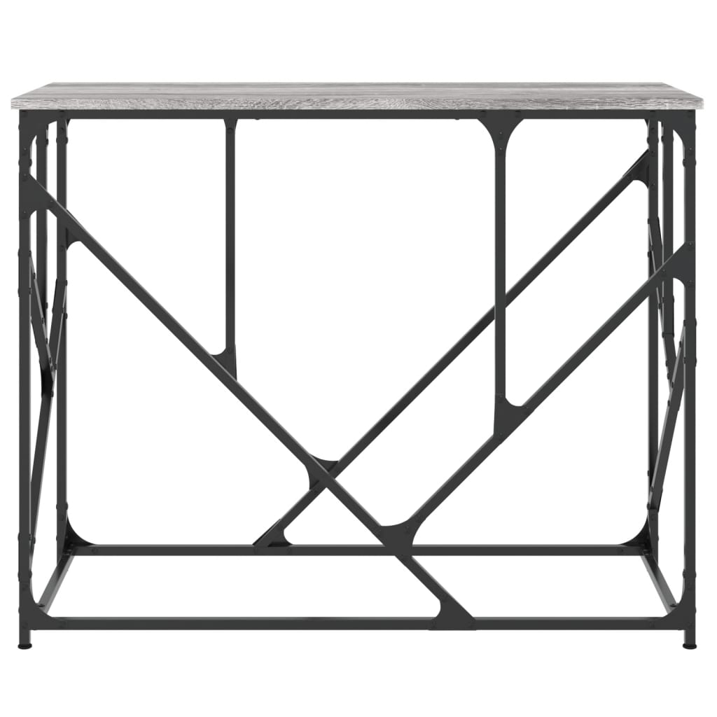 vidaXL Console Table Grey Sonoma 100x40x80 cm Engineered Wood