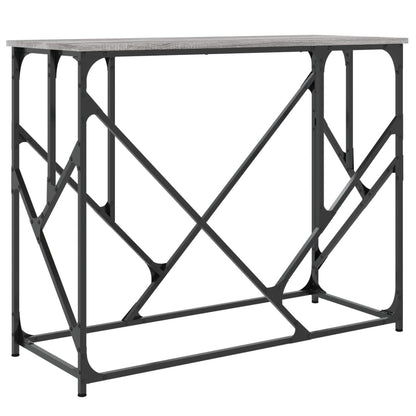 vidaXL Console Table Grey Sonoma 100x40x80 cm Engineered Wood
