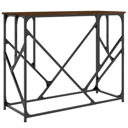 vidaXL Console Table Brown Oak 100x40x80 cm Engineered Wood