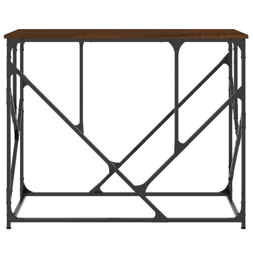 vidaXL Console Table Brown Oak 100x40x80 cm Engineered Wood