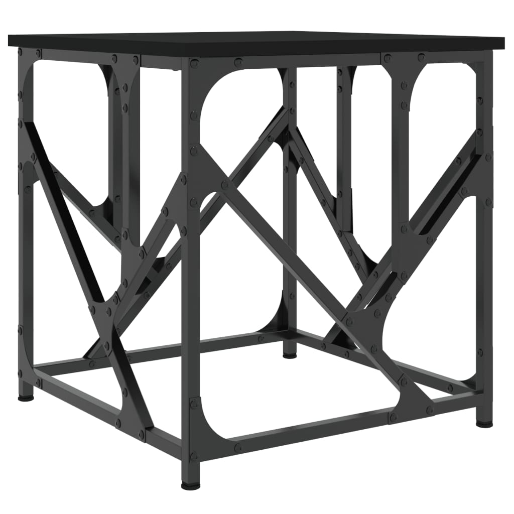 vidaXL Coffee Table Black 45x45x47,5 cm Engineered Wood