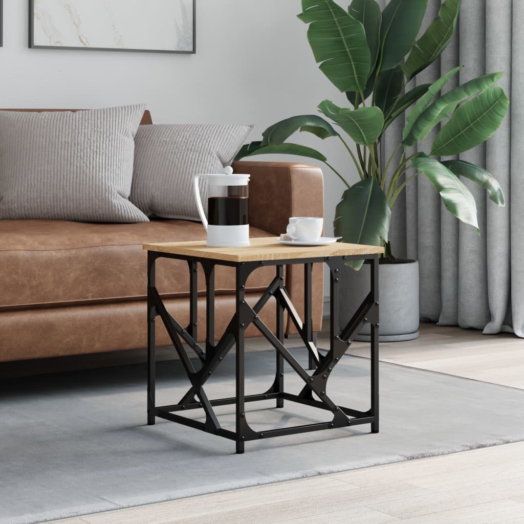 vidaXL Coffee Table Sonoma Oak 45x45x47,5 cm Engineered Wood