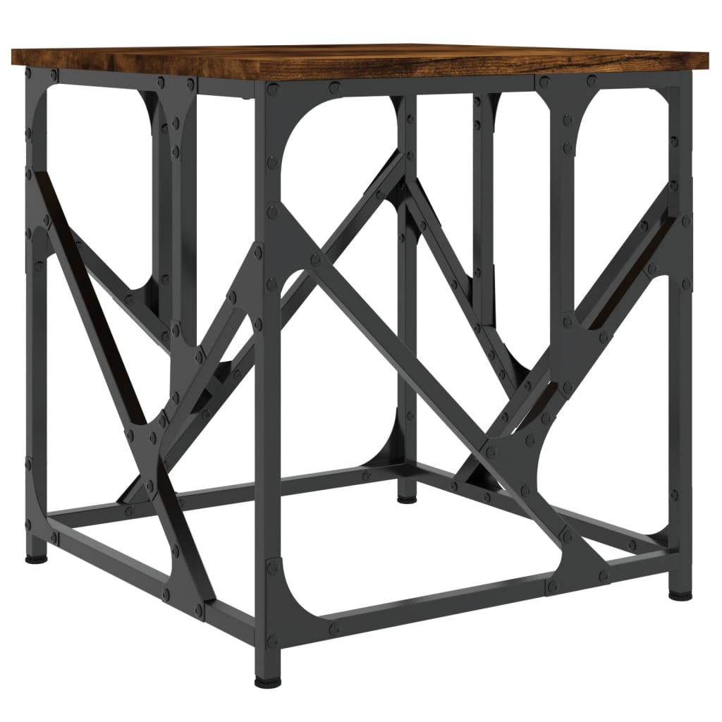 vidaXL Coffee Table Smoked Oak 45x45x47,5 cm Engineered Wood