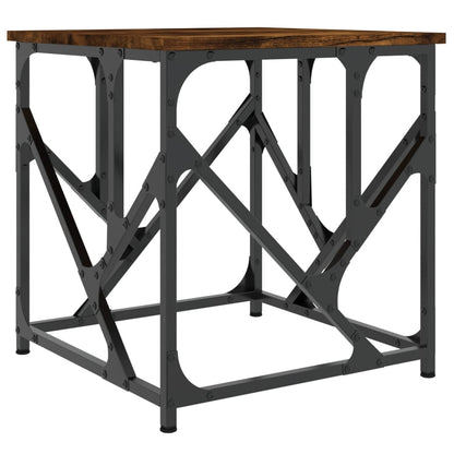 vidaXL Coffee Table Smoked Oak 45x45x47,5 cm Engineered Wood
