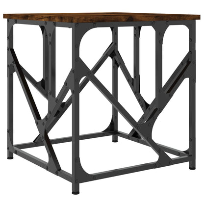 vidaXL Coffee Table Smoked Oak 45x45x47,5 cm Engineered Wood