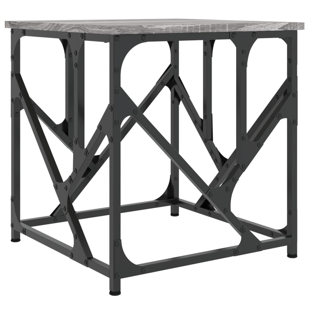 vidaXL Coffee Table Grey Sonoma 45x45x47,5 cm Engineered Wood