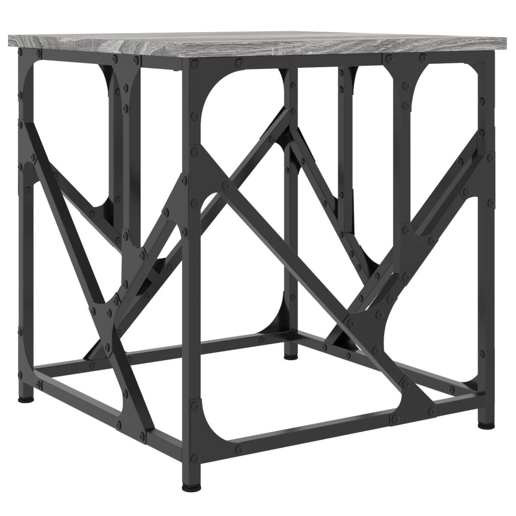 vidaXL Coffee Table Grey Sonoma 45x45x47,5 cm Engineered Wood