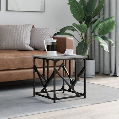 vidaXL Coffee Table Grey Sonoma 45x45x47,5 cm Engineered Wood