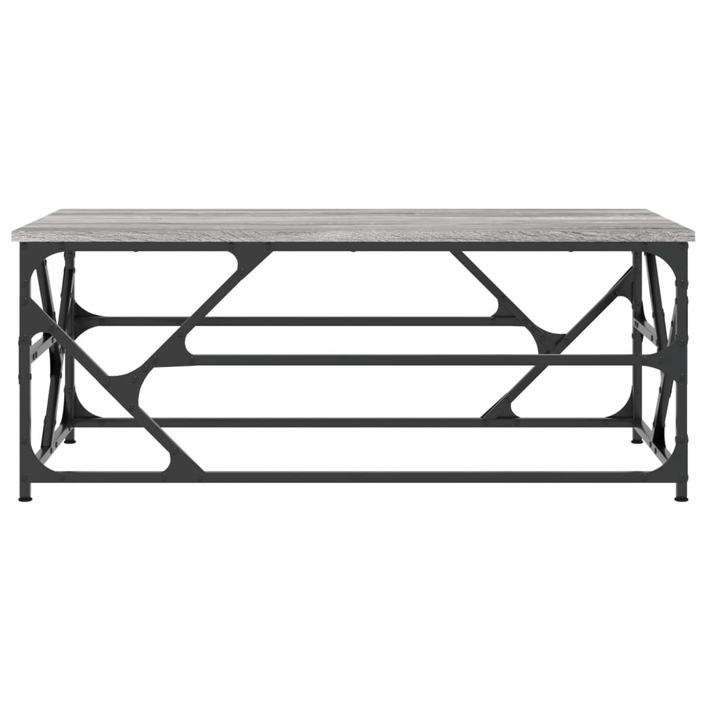 vidaXL Coffee Table Grey Sonoma 100x50x40 cm Engineered Wood