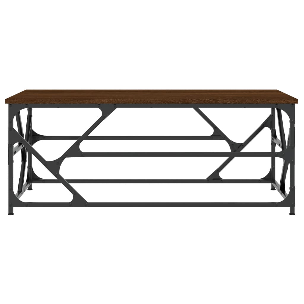 vidaXL Coffee Table Brown Oak 100x50x40 cm Engineered Wood