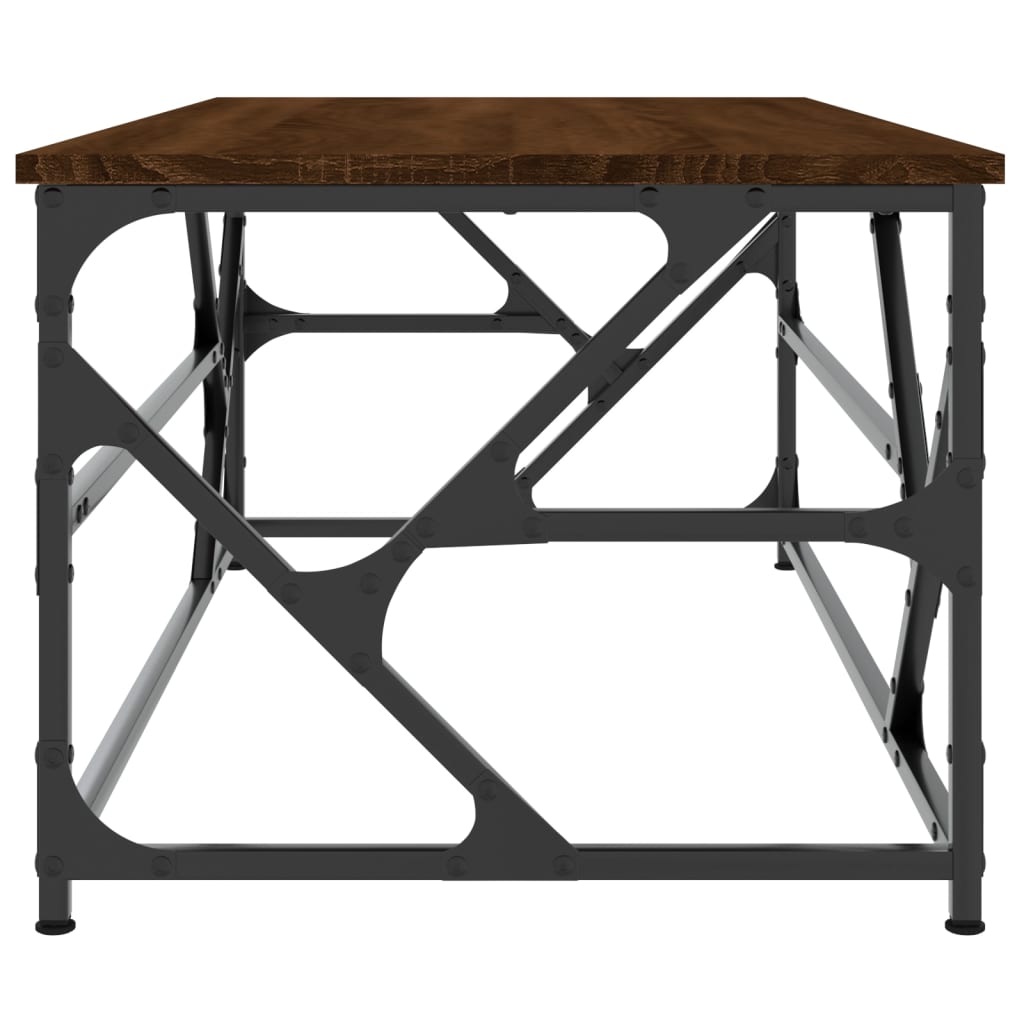 vidaXL Coffee Table Brown Oak 100x50x40 cm Engineered Wood