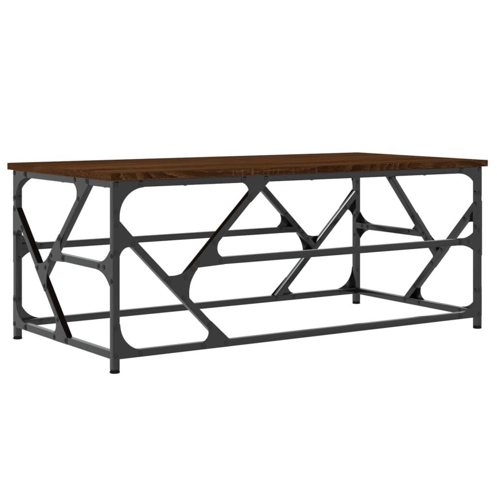 vidaXL Coffee Table Brown Oak 100x50x40 cm Engineered Wood