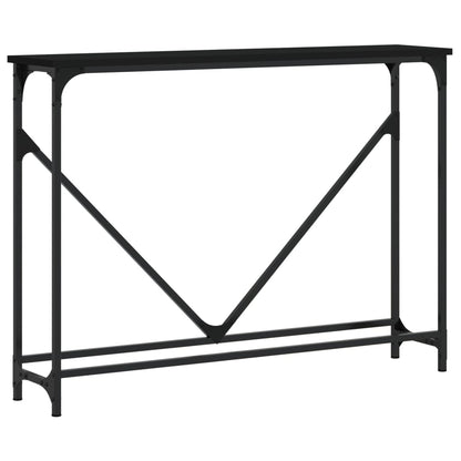 vidaXL Console Table Black 102x22.5x75 cm Engineered Wood