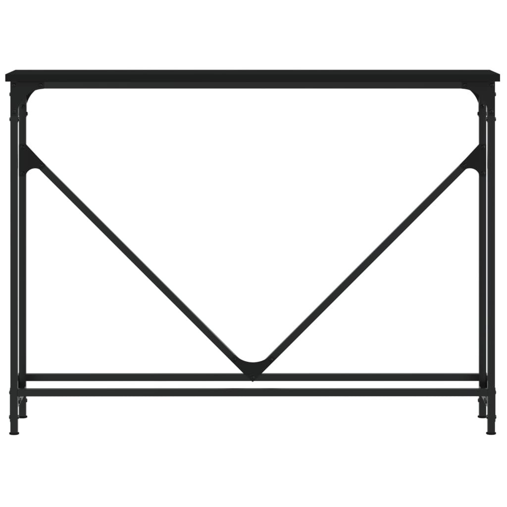 vidaXL Console Table Black 102x22.5x75 cm Engineered Wood