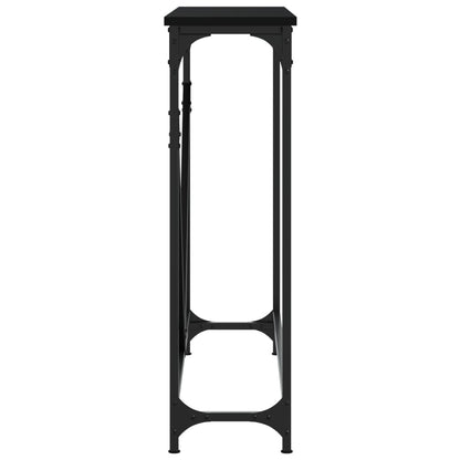 vidaXL Console Table Black 102x22.5x75 cm Engineered Wood