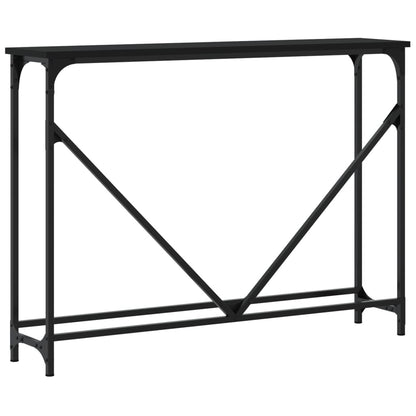 vidaXL Console Table Black 102x22.5x75 cm Engineered Wood