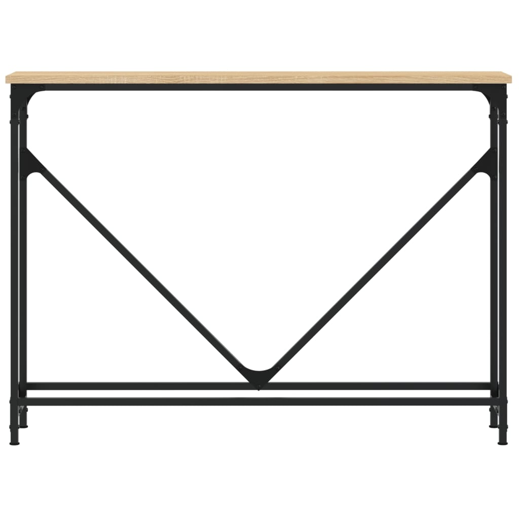 vidaXL Console Table Sonoma Oak 102x22.5x75 cm Engineered Wood