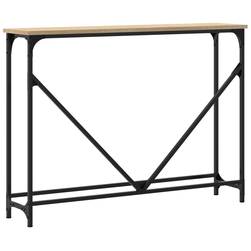 vidaXL Console Table Sonoma Oak 102x22.5x75 cm Engineered Wood