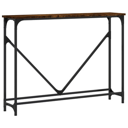 vidaXL Console Table Smoked Oak 102x22.5x75 cm Engineered Wood