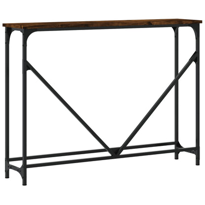 vidaXL Console Table Smoked Oak 102x22.5x75 cm Engineered Wood