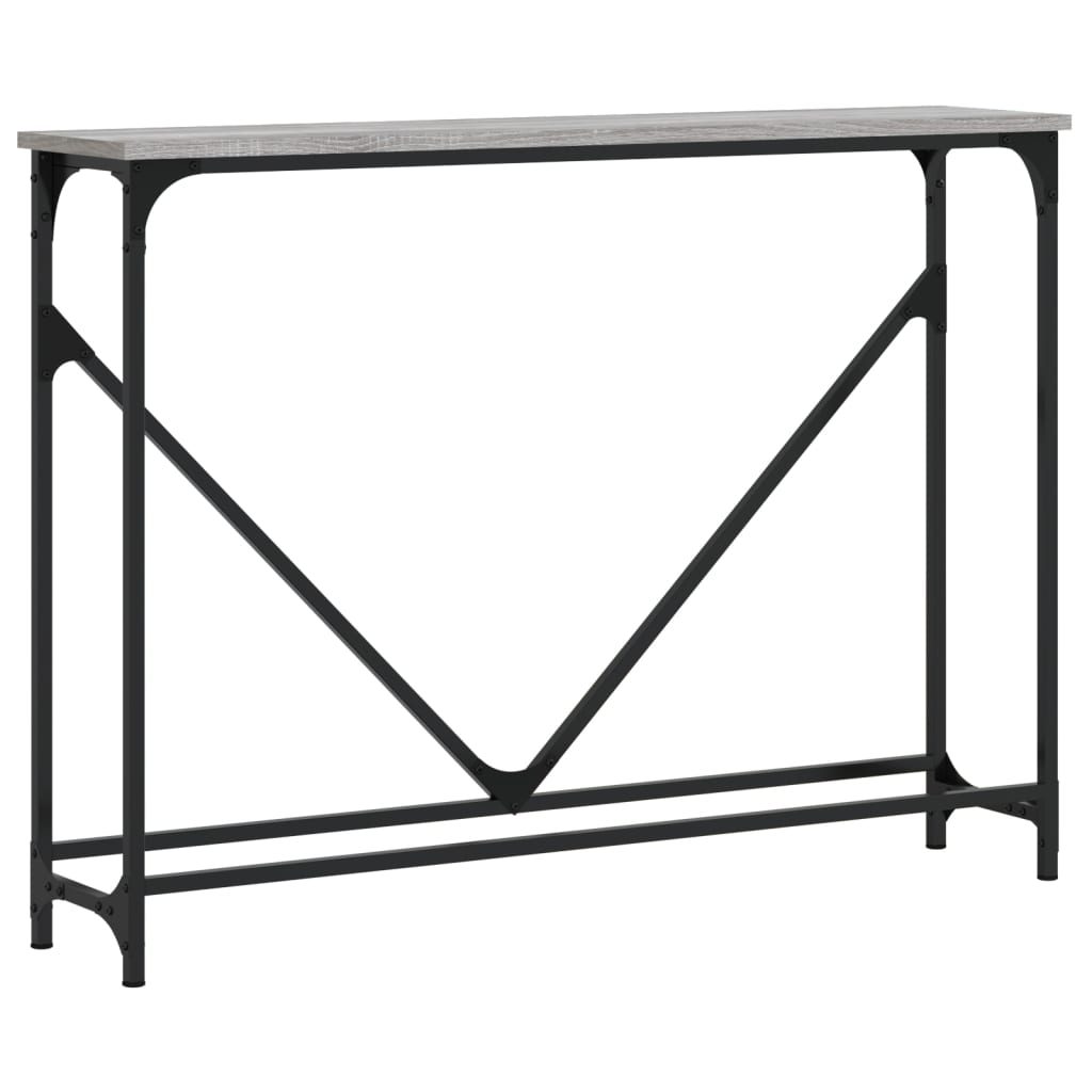 vidaXL Console Table Grey Sonoma 102x22.5x75 cm Engineered Wood