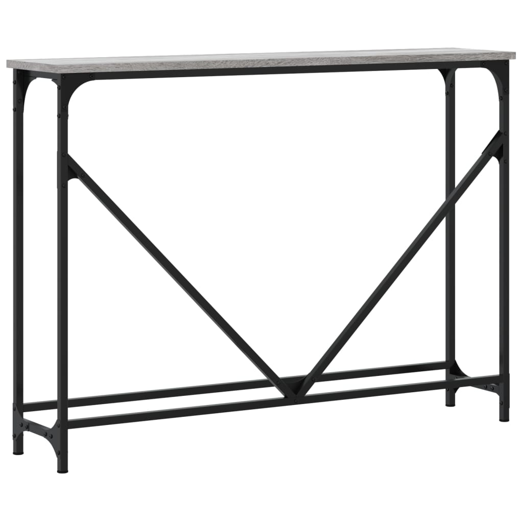 vidaXL Console Table Grey Sonoma 102x22.5x75 cm Engineered Wood