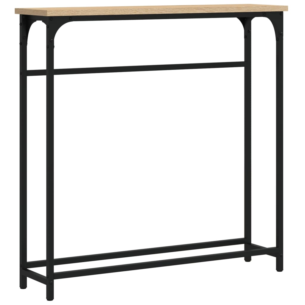 vidaXL Console Table Sonoma Oak 75x19,5x75 cm Engineered Wood