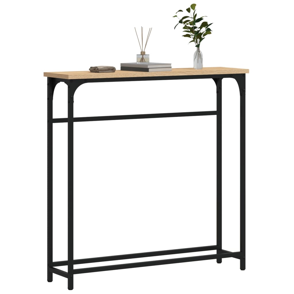 vidaXL Console Table Sonoma Oak 75x19,5x75 cm Engineered Wood