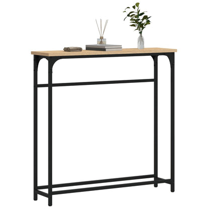 vidaXL Console Table Sonoma Oak 75x19,5x75 cm Engineered Wood