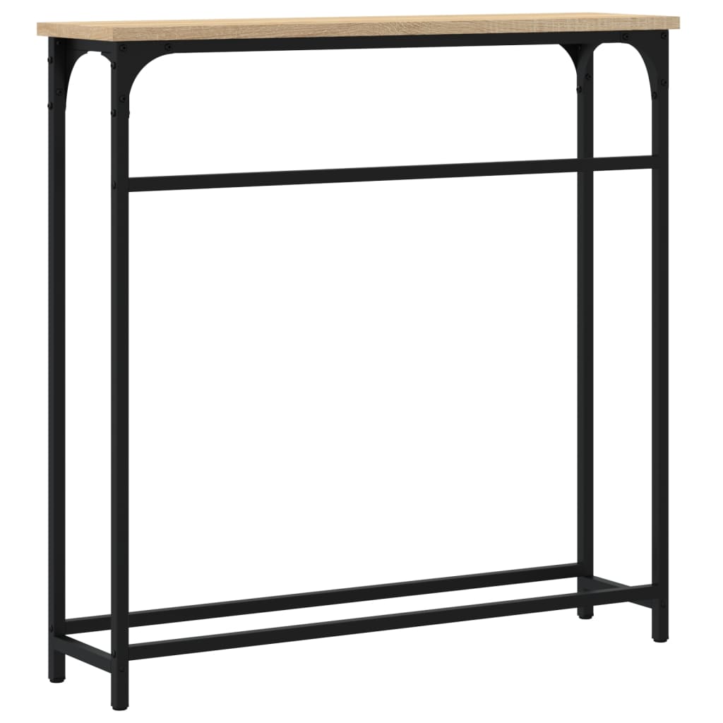 vidaXL Console Table Sonoma Oak 75x19,5x75 cm Engineered Wood