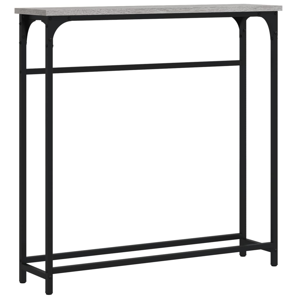 vidaXL Console Table Grey Sonoma 75x19,5x75 cm Engineered Wood