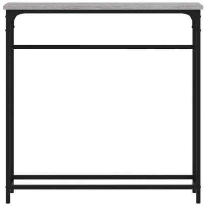 vidaXL Console Table Grey Sonoma 75x19,5x75 cm Engineered Wood
