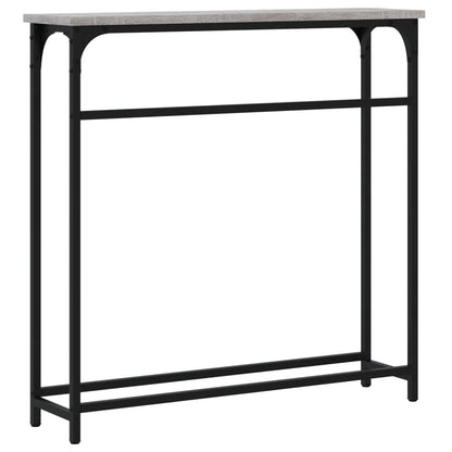 vidaXL Console Table Grey Sonoma 75x19,5x75 cm Engineered Wood