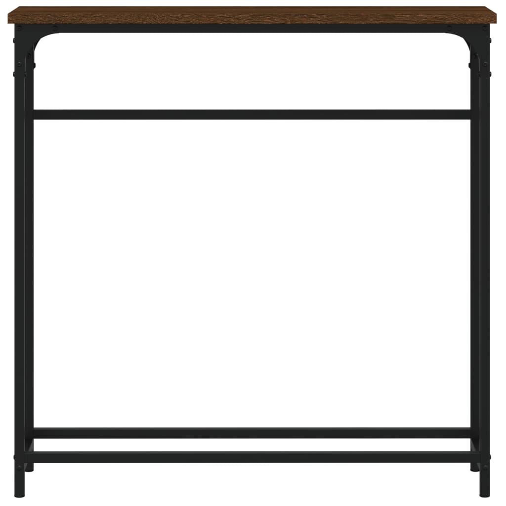 vidaXL Console Table Brown Oak 75x19.5x75 cm Engineered Wood