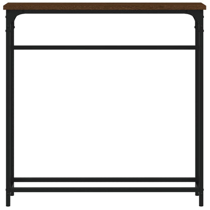vidaXL Console Table Brown Oak 75x19.5x75 cm Engineered Wood